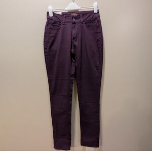 Lees Riders Size 10 NWT Purple Skinny Jeans Bedazzled Back Pockets